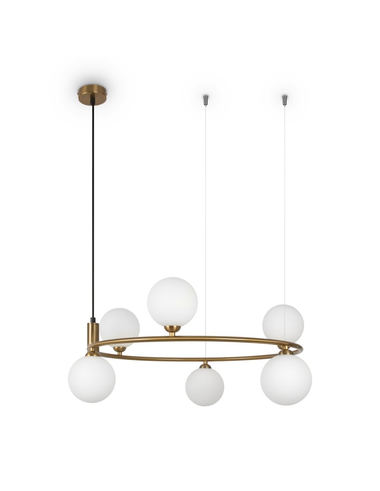 Maytoni Ring Lampa Wisząca 6xG9 25W Mosiądz MOD013PL-06BS1 Maytoni Ring Lampa Wisząca 6xG9 25W Mosiądz MOD013PL-06BS1
