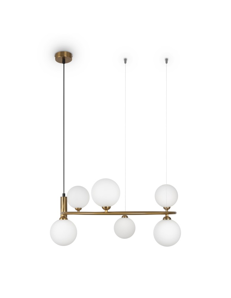 Maytoni Ring Lampa Wisząca 6xG9 25W Mosiądz MOD013PL-06BS1 Maytoni Ring Lampa Wisząca 6xG9 25W Mosiądz MOD013PL-06BS1