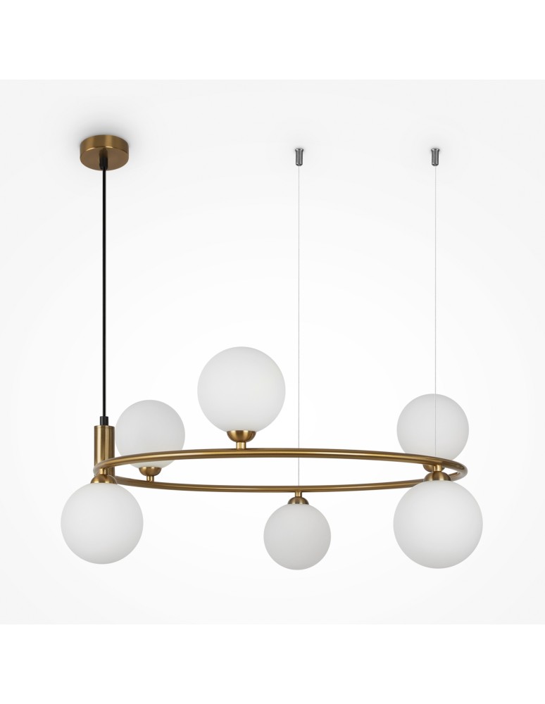 Maytoni Ring Lampa Wisząca 6xG9 25W Mosiądz MOD013PL-06BS1 Maytoni Ring Lampa Wisząca 6xG9 25W Mosiądz MOD013PL-06BS1