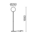 Maytoni Ring Lampa Podłogowa 1xE27 60W Czarny MOD013FL-01B Maytoni Ring Lampa Podłogowa 1xE27 60W Czarny MOD013FL-01B