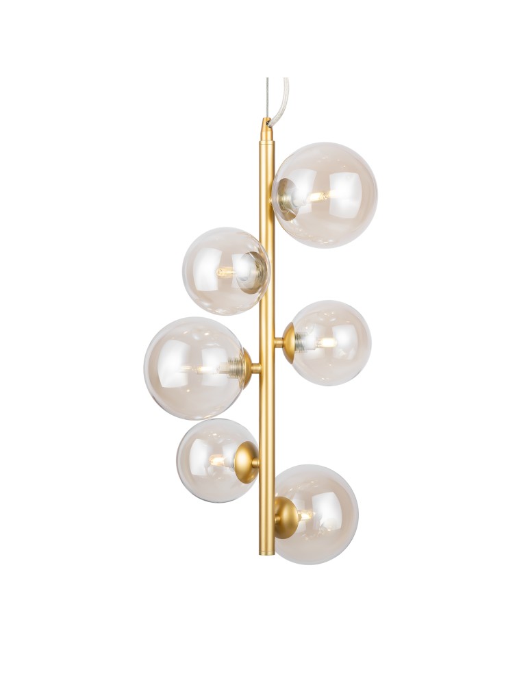 Maytoni Dallas Lampa Wisząca 6xG9 28W Złoty MOD545PL-06G Maytoni Dallas Lampa Wisząca 6xG9 28W Złoty MOD545PL-06G