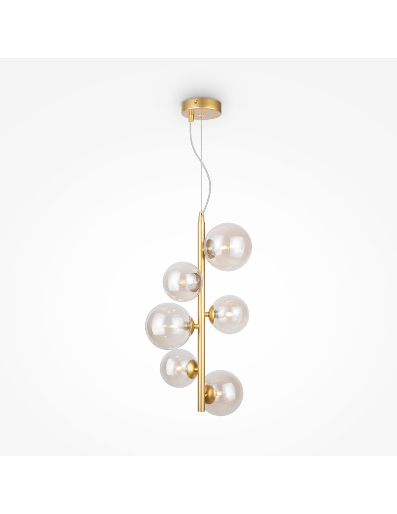 Maytoni Dallas Lampa Wisząca 6xG9 28W Złoty MOD545PL-06G Maytoni Dallas Lampa Wisząca 6xG9 28W Złoty MOD545PL-06G