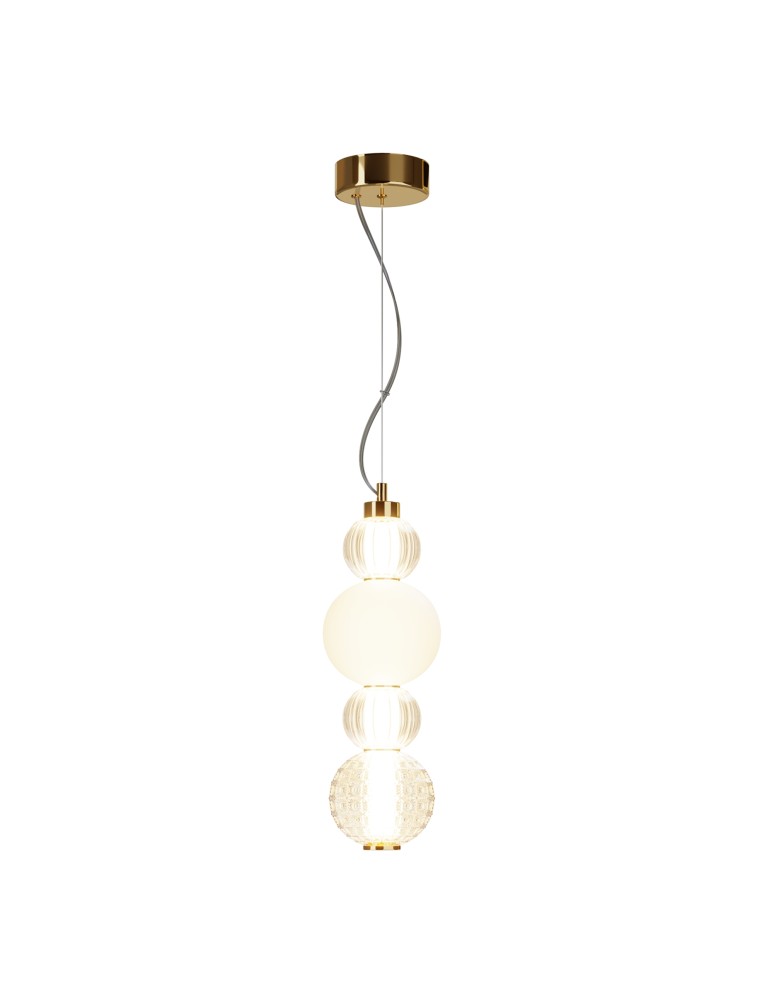 Maytoni Collar Lampa Wisząca LED 17W 950lm 3000K Złoty P069PL-L17G3K Maytoni Collar Lampa Wisząca LED 17W 950lm 3000K Złoty P069PL-L17G3K