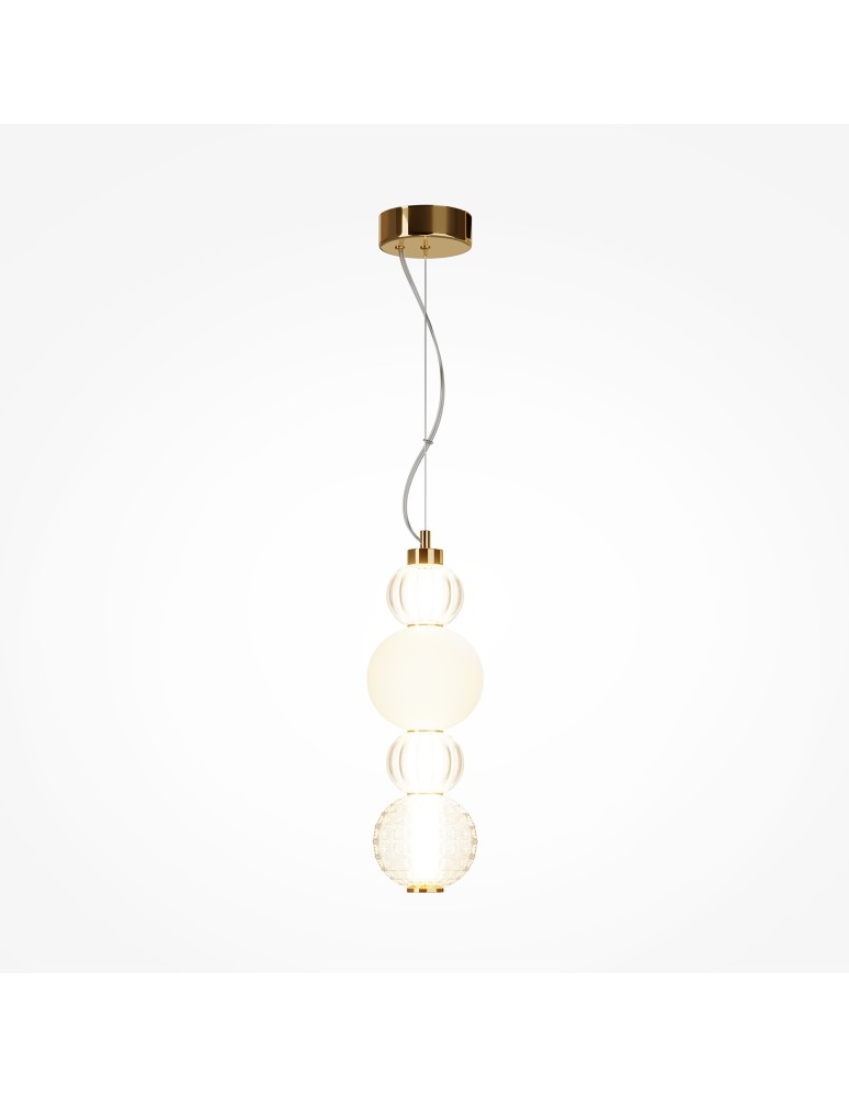 Maytoni Collar Lampa Wisząca LED 17W 950lm 3000K Złoty P069PL-L17G3K Maytoni Collar Lampa Wisząca LED 17W 950lm 3000K Złoty P069PL-L17G3K