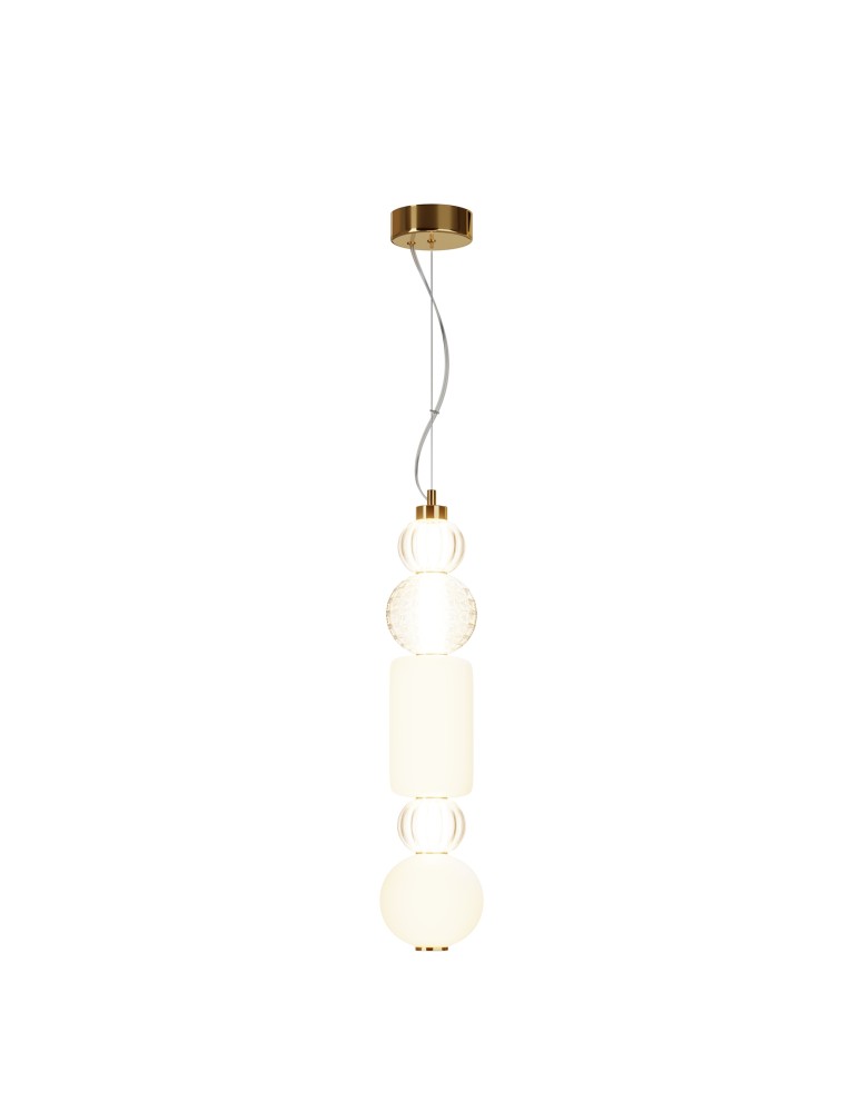 Maytoni Collar Lampa Wisząca 1xLED 35W 1600lm 3000K Złoty P069PL-L35G3K1