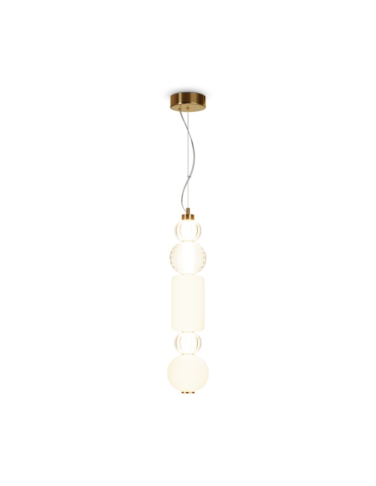Maytoni Collar Lampa Wisząca 1xLED 35W 1600lm 3000K Złoty P069PL-L35G3K1