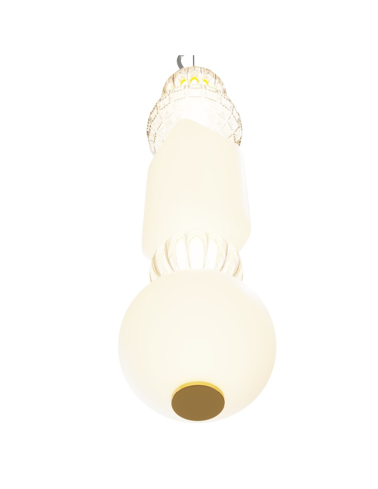 Maytoni Collar Lampa Wisząca 1xLED 35W 1600lm 3000K Złoty P069PL-L35G3K1