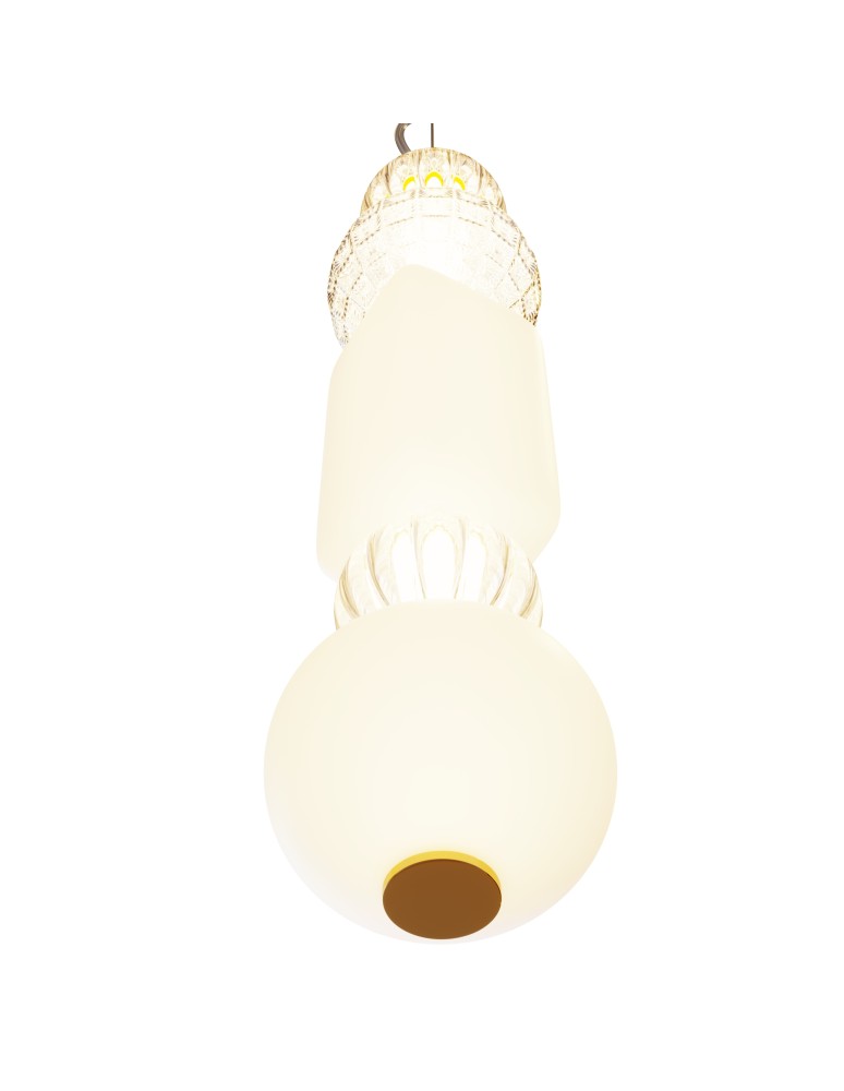 Maytoni Collar Lampa Wisząca 1xLED 35W 1600lm 3000K Złoty P069PL-L35G3K1