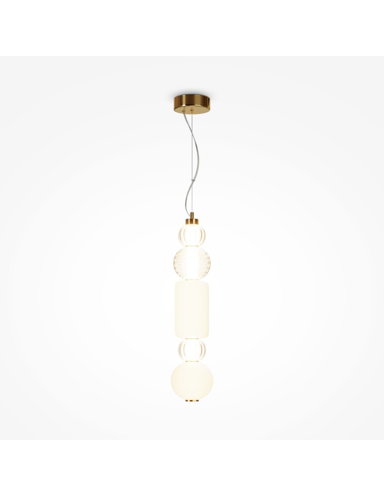 Maytoni Collar Lampa Wisząca 1xLED 35W 1600lm 3000K Złoty P069PL-L35G3K1