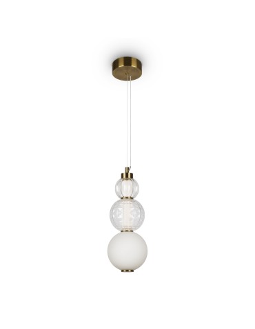 Maytoni Collar Lampa Wisząca LED 16W 800lm 3000K Złoty P069PL-L16G3K