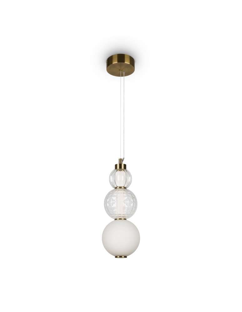 Maytoni Collar Lampa Wisząca LED 16W 800lm 3000K Złoty P069PL-L16G3K