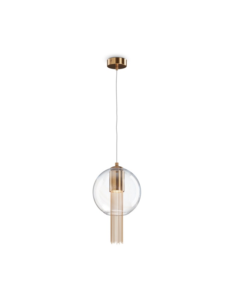 Maytoni Flusso Lampa Wisząca 1xGU10 12W Brąz P095PL-01BZ