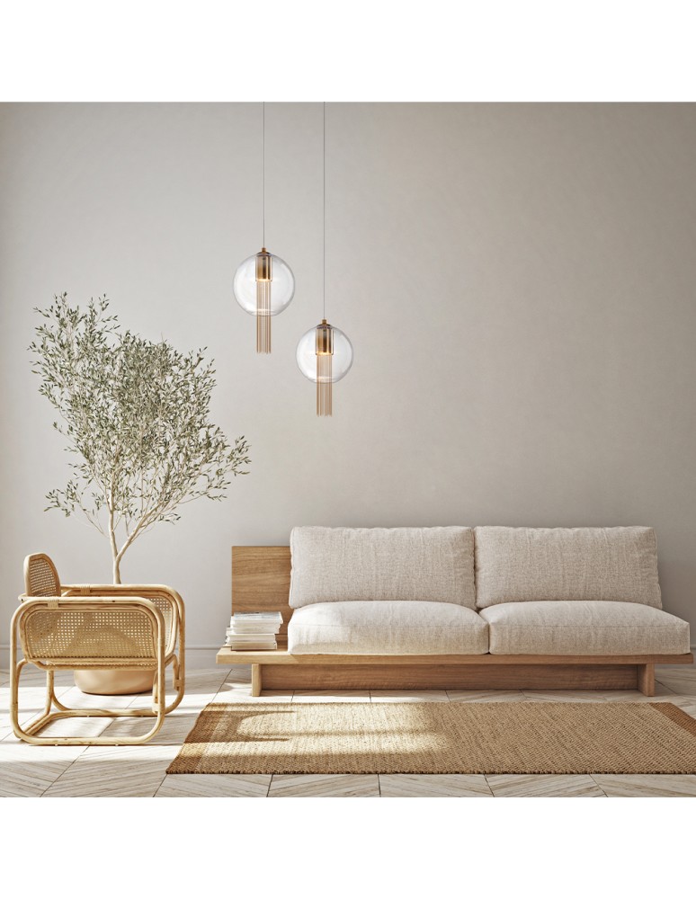 Maytoni Flusso Lampa Wisząca 1xGU10 12W Brąz P095PL-01BZ1 Maytoni Flusso Lampa Wisząca 1xGU10 12W Brąz P095PL-01BZ1