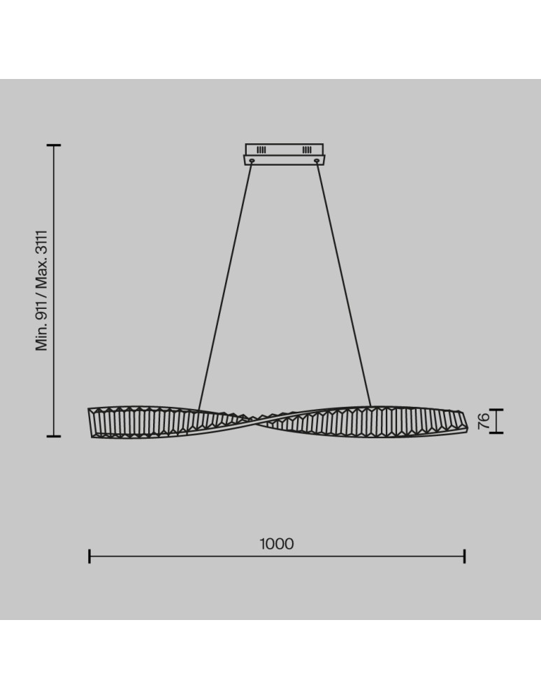 Maytoni Krone Lampa Wisząca Kryształowa LED 27W 1900lm 3000K Mosiądz P097PL-L28BS3K Maytoni Krone Lampa Wisząca Kryształowa LED 27W 1900lm 3000K Mosiądz P097PL-L28BS3K