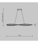 Maytoni Krone Lampa Wisząca Kryształowa LED 36W 2600lm 3000K Mosiądz P097PL-L36BS3K Maytoni Krone Lampa Wisząca Kryształowa LED 36W 2600lm 3000K Mosiądz P097PL-L36BS3K