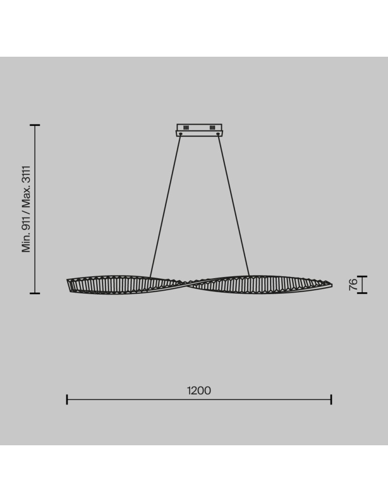 Maytoni Krone Lampa Wisząca Kryształowa LED 36W 2600lm 3000K Mosiądz P097PL-L36BS3K Maytoni Krone Lampa Wisząca Kryształowa LED 36W 2600lm 3000K Mosiądz P097PL-L36BS3K