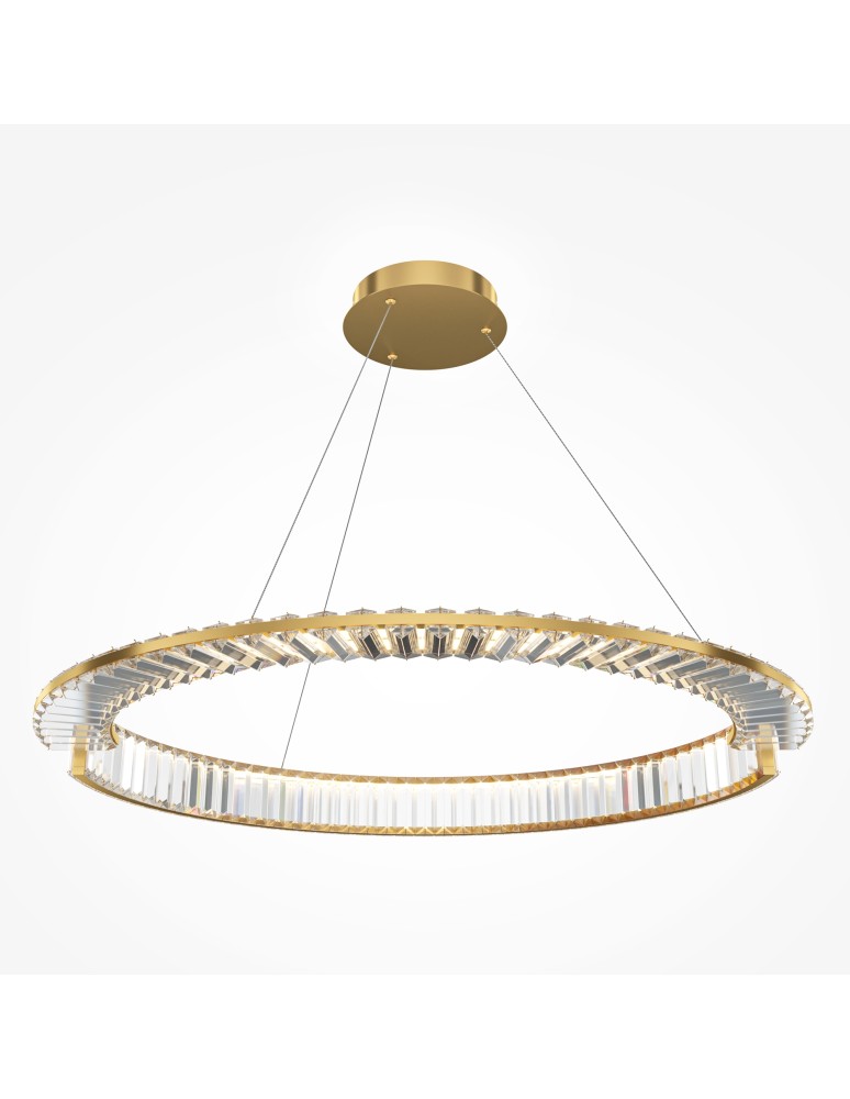 Maytoni Krone Lampa Wisząca Kryształowa 1xLED 45W 3000lm 4000K Złoty P097PL-L45G4K Maytoni Krone Lampa Wisząca Kryształowa 1xLED 45W 3000lm 4000K Złoty P097PL-L45G4K