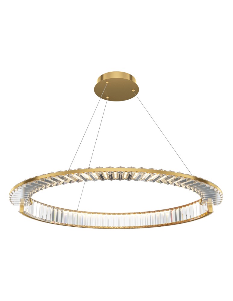Maytoni Krone Lampa Wisząca Kryształowa 1xLED 45W 3000lm 4000K Złoty P097PL-L45G4K Maytoni Krone Lampa Wisząca Kryształowa 1xLED 45W 3000lm 4000K Złoty P097PL-L45G4K