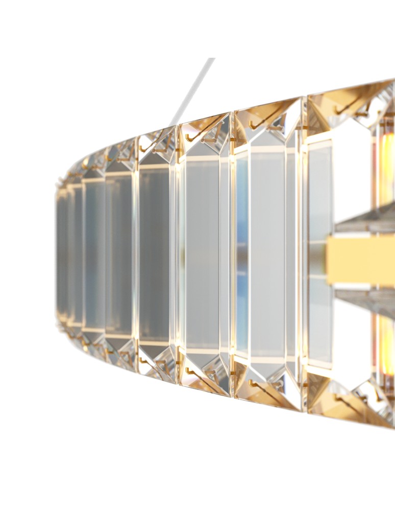 Maytoni Krone Lampa Wisząca Kryształowa 1xLED 45W 3000lm 4000K Złoty P097PL-L45G4K Maytoni Krone Lampa Wisząca Kryształowa 1xLED 45W 3000lm 4000K Złoty P097PL-L45G4K