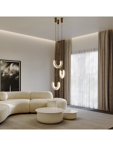 Maytoni Maya Lampa Wisząca 1xLED 10W 350lm 3000K Złoty P091PL-L18G3K - produkt 2