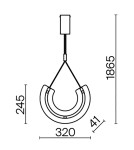 Maytoni Maya Lampa Wisząca 1xLED 10W 350lm 3000K Złoty P091PL-L18G3K Maytoni Maya Lampa Wisząca 1xLED 10W 350lm 3000K Złoty P091PL-L18G3K