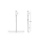 Lampy wiszące - Maytoni Supersymmetry Lampa Wisząca LED 18W 1000lm 4000K Black P096PL-L11BK1 - product 3