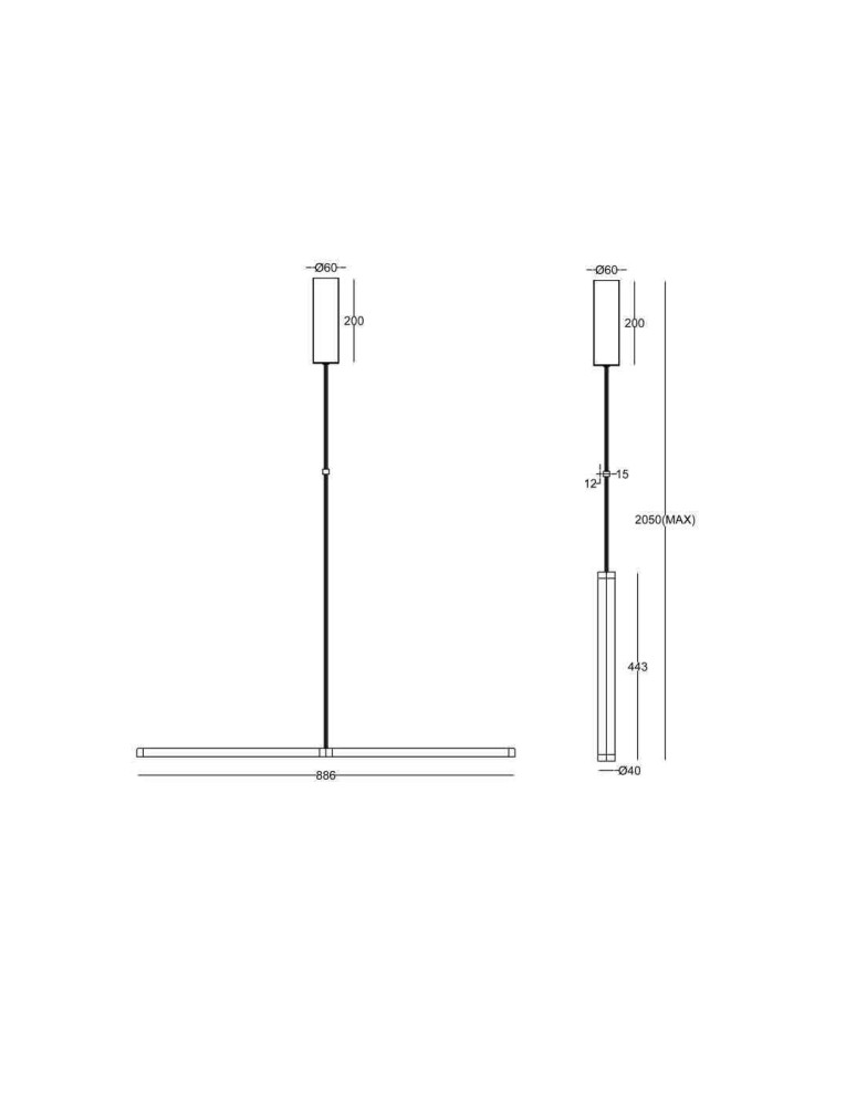 Lampy wiszące - Maytoni Supersymmetry Lampa Wisząca LED 18W 1000lm 4000K Black P096PL-L11BK1 - product kolory-swiatla.pl 3