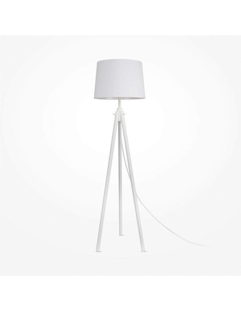 Maytoni Calvin Lampa Podłogowa 1xE27 60W Biały Z177FL-01W Maytoni Calvin Lampa Podłogowa 1xE27 60W Biały Z177FL-01W