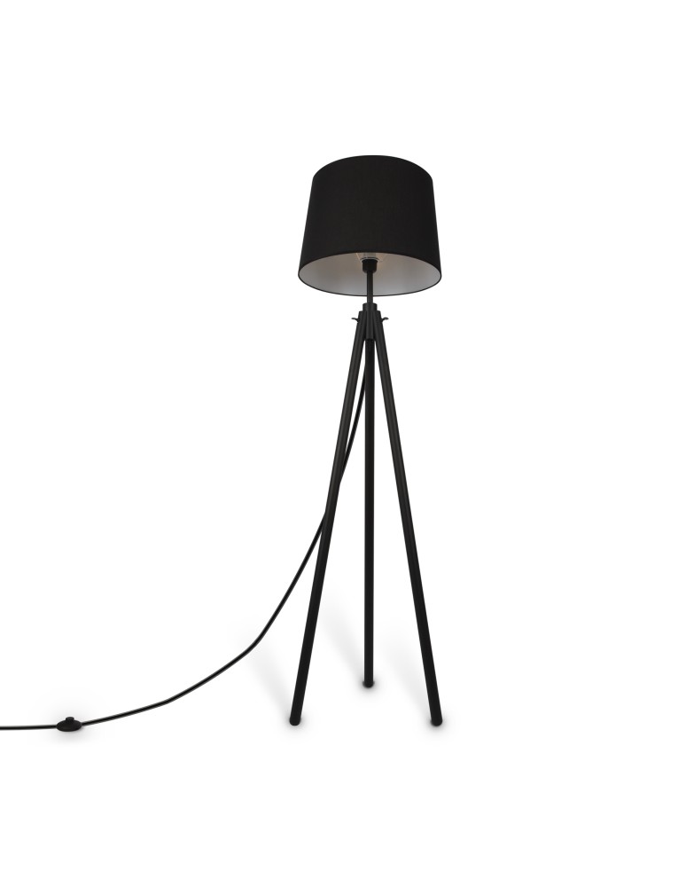 Maytoni Calvin Lampa Podłogowa 1xE27 60W Black Z177FL-01B Maytoni Calvin Lampa Podłogowa 1xE27 60W Black Z177FL-01B