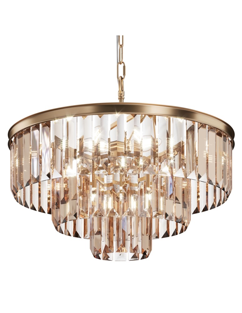 Maytoni Revero Lampa Wisząca z Kryształami 7xE14 40W Złoty MOD085PL-07G Maytoni Revero Lampa Wisząca z Kryształami 7xE14 40W Złoty MOD085PL-07G