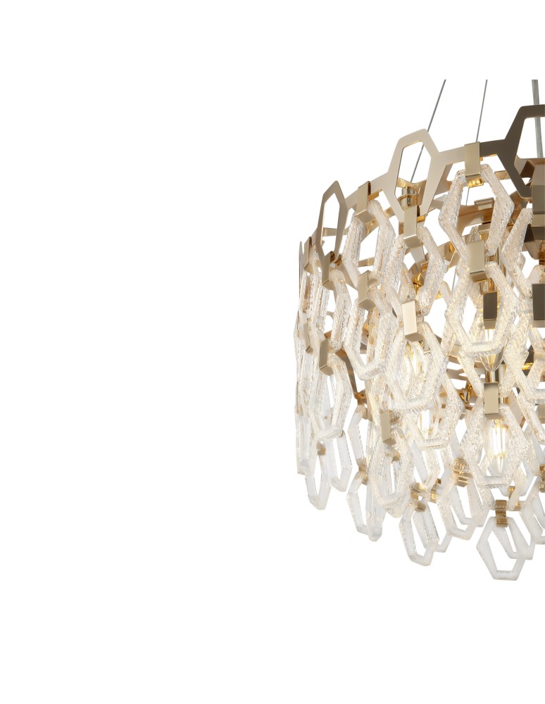 Maytoni Tissage Lampa Wisząca 7xE14 40W Złoty MOD490PL-07G Maytoni Tissage Lampa Wisząca 7xE14 40W Złoty MOD490PL-07G