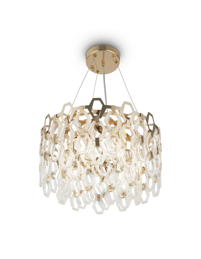 Maytoni Tissage Lampa Wisząca 7xE14 40W Złoty MOD490PL-07G Maytoni Tissage Lampa Wisząca 7xE14 40W Złoty MOD490PL-07G