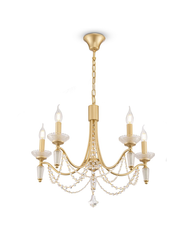 Maytoni Zoe Żyrandol Klasyczny 5xE14 40W Złoty ARM011PL-05G