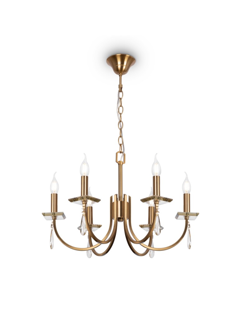 Maytoni Серия - 011 Żyrandol 6xE14 40W Mosiądz H011PL-06BS