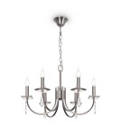 Żyrandole świecznikowe - Maytoni Forte - 011 Żyrandol 6xE14 40W Nikiel H011PL-06N - product 1