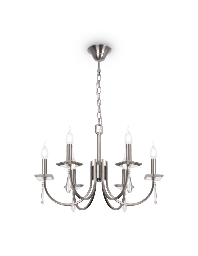 Maytoni Серия - 011 Żyrandol 6xE14 40W Nikiel H011PL-06N