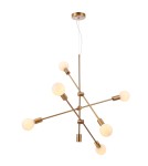 Lampy wiszące - Maytoni Серия - 004 Lampa Wisząca 6xE27 60W Mosiądz T004PL-06BS - product 1
