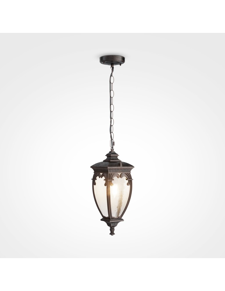Maytoni Zewnętrzna Fleur Lampa Wisząca 1xE27 60W IP44 Brąz Antyczny O414PL-01BZ Maytoni Zewnętrzna Fleur Lampa Wisząca 1xE27 60W IP44 Brąz Antyczny O414PL-01BZ