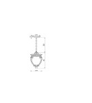 Maytoni Zewnętrzna Fleur Lampa Wisząca 1xE27 60W IP44 Brąz Antyczny O414PL-01BZ Maytoni Zewnętrzna Fleur Lampa Wisząca 1xE27 60W IP44 Brąz Antyczny O414PL-01BZ