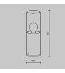 Lampy ogrodowe stojące - Maytoni Zewnętrzna Amas Ogrodowa 1xE27 60W IP54 Grafit O432FL-01GF - product 6