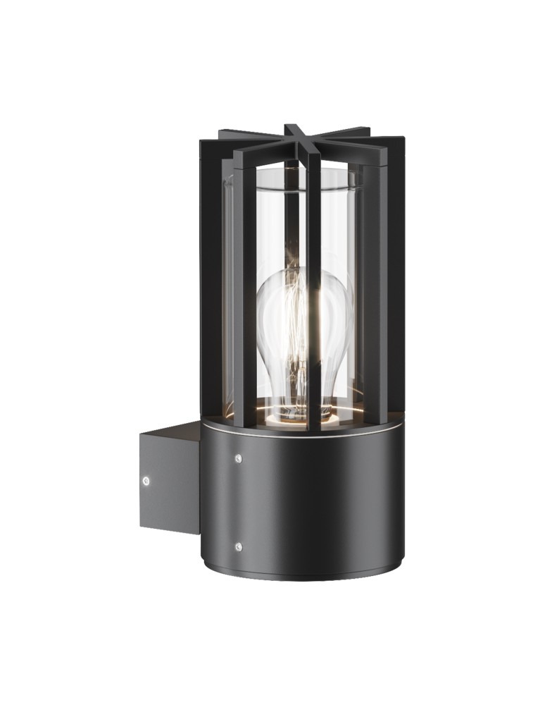 Maytoni Zewnętrzna Barrel Kinkiet/Ścienna 1xE27 15W IP54 Grafit O453WL-01GF Maytoni Zewnętrzna Barrel Kinkiet/Ścienna 1xE27 15W IP54 Grafit O453WL-01GF