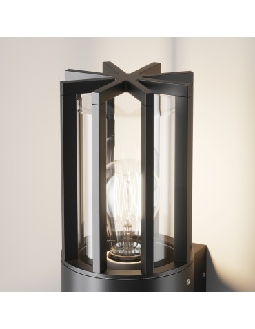 Maytoni Zewnętrzna Barrel Kinkiet/Ścienna 1xE27 15W IP54 Grafit O453WL-01GF - produkt 2