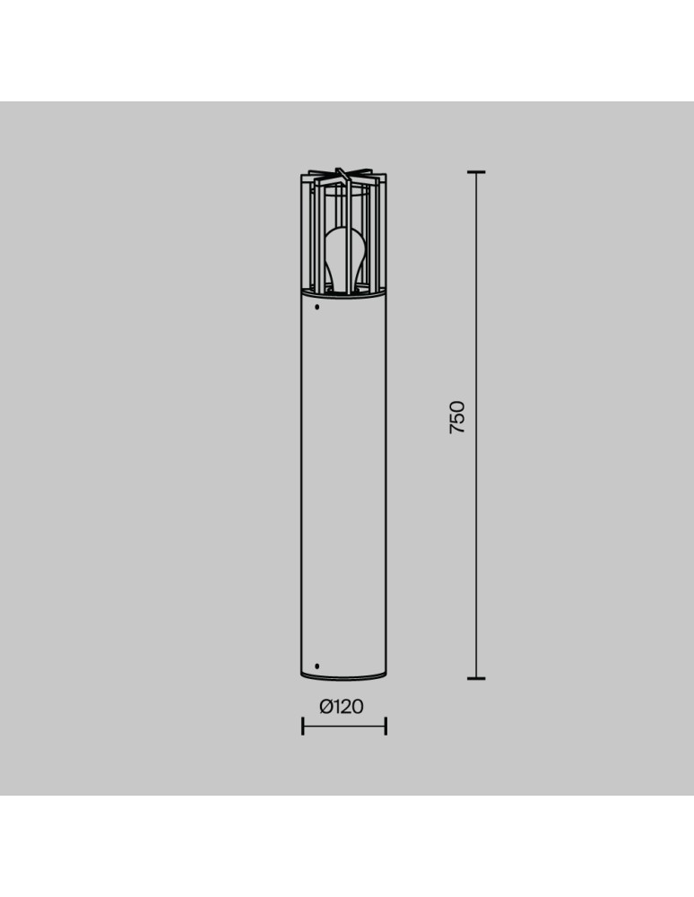 Maytoni Zewnętrzna Barrel Ogrodowa 1xE27 15W IP54 Grafit O453FL-01GF Maytoni Zewnętrzna Barrel Ogrodowa 1xE27 15W IP54 Grafit O453FL-01GF
