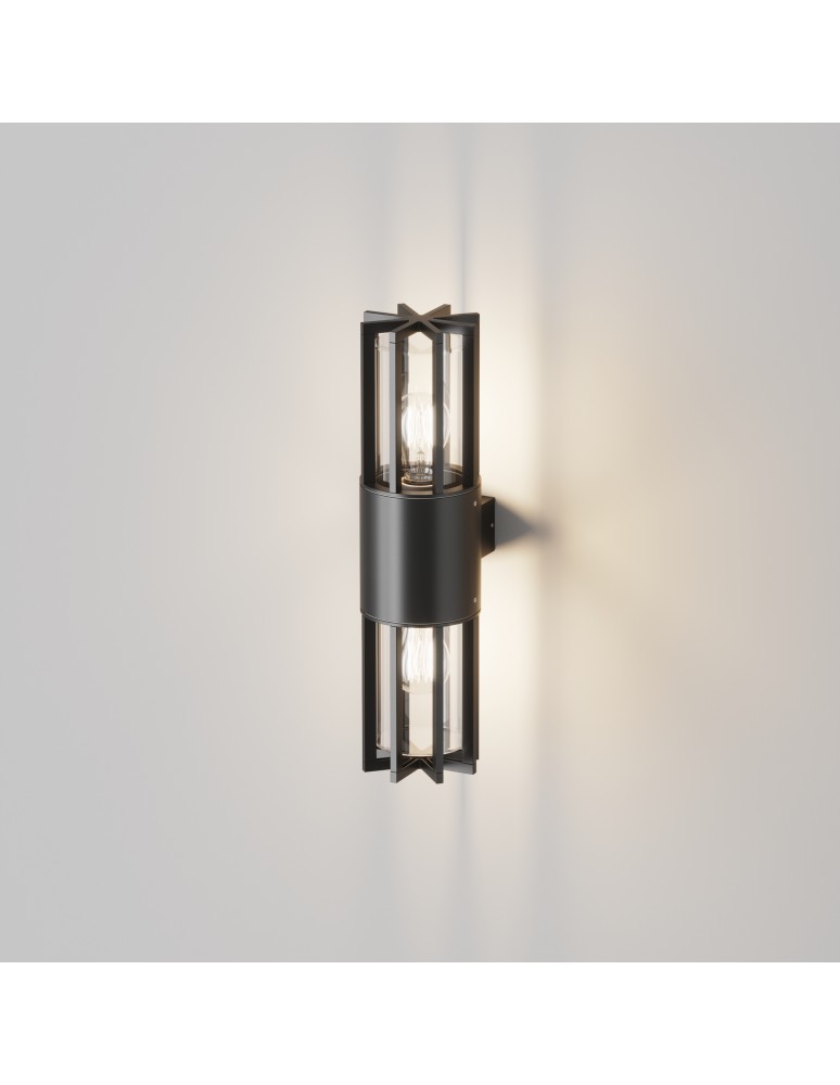 Maytoni Zewnętrzna Barrel Kinkiet/Ścienna 2xE27 15W IP54 Grafit O453WL-02GF Maytoni Zewnętrzna Barrel Kinkiet/Ścienna 2xE27 15W IP54 Grafit O453WL-02GF