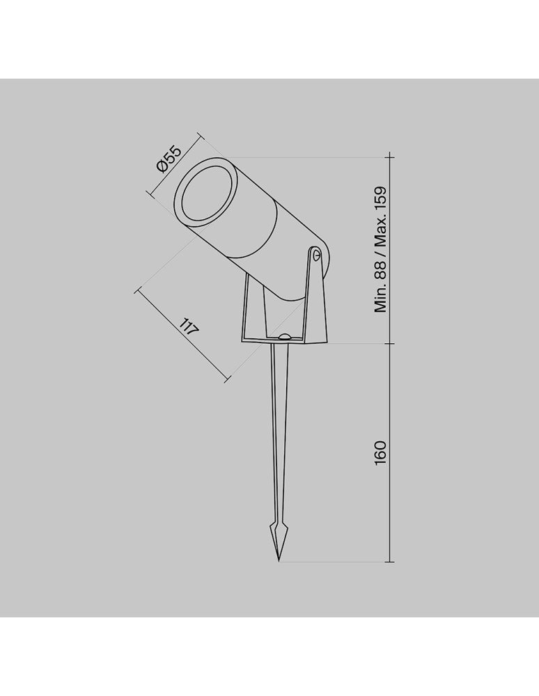 Maytoni Zewnętrzna Bern Ogrodowa LED 5W 280lm 3000K IP65 Grafit O050FL-L5GF3K Maytoni Zewnętrzna Bern Ogrodowa LED 5W 280lm 3000K IP65 Grafit O050FL-L5GF3K