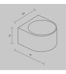 Maytoni Zewnętrzna Blow Kinkiet Architektoniczny LED 5W 500lm 3000K IP54 Grafit O435WL-L5GF3K Maytoni Zewnętrzna Blow Kinkiet Architektoniczny LED 5W 500lm 3000K IP54 Grafit O435WL-L5GF3K