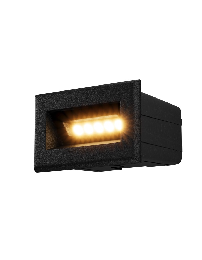 Maytoni Zewnętrzna Bosca Oświetlenie Schodów/Scieżek LED 3W 250lm 3000K IP65 Black O045SL-L3B3K Maytoni Zewnętrzna Bosca Oświetlenie Schodów/Scieżek LED 3W 250lm 3000K IP65 Black O045SL-L3B3K