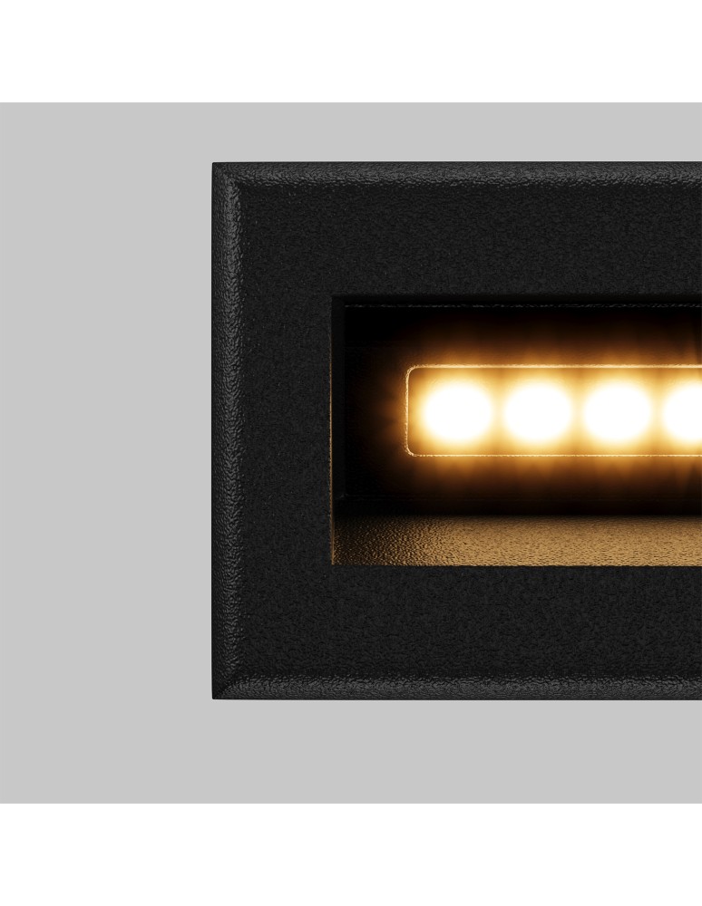 Maytoni Zewnętrzna Bosca Oświetlenie Schodów/Scieżek LED 3W 250lm 3000K IP65 Black O045SL-L3B3K Maytoni Zewnętrzna Bosca Oświetlenie Schodów/Scieżek LED 3W 250lm 3000K IP65 Black O045SL-L3B3K
