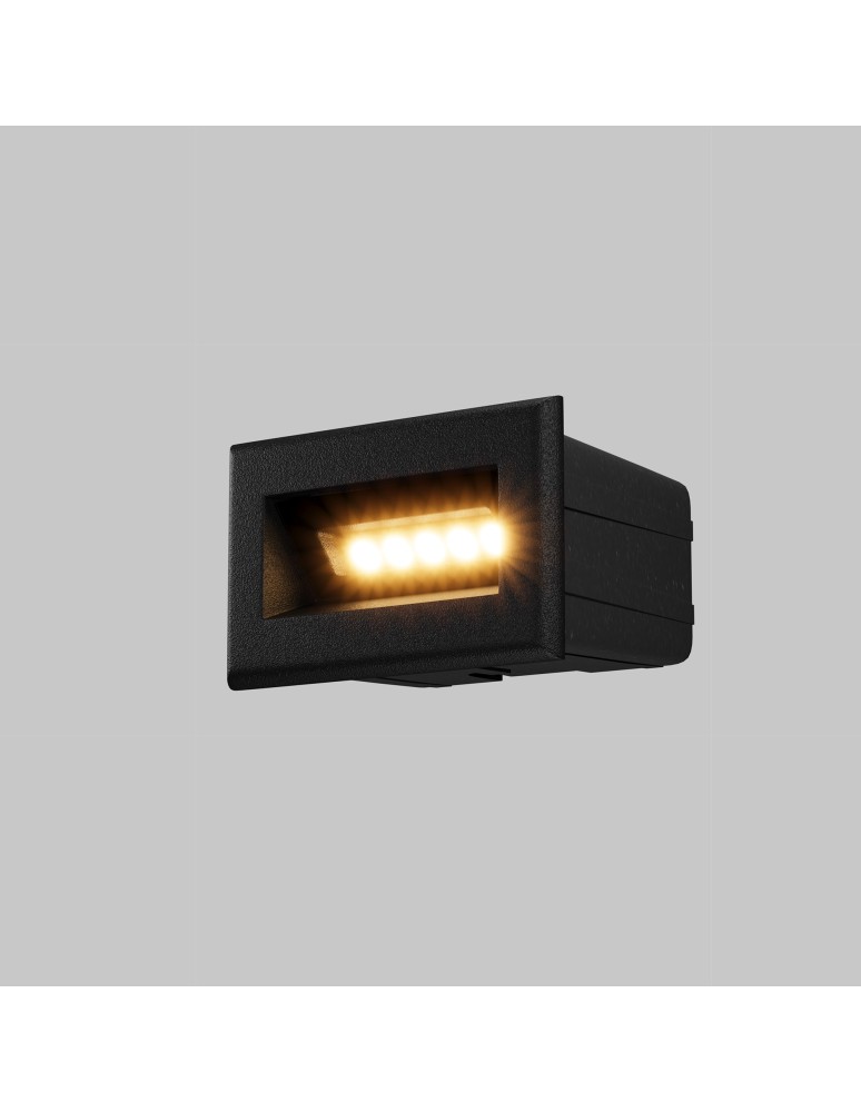 Maytoni Zewnętrzna Bosca Oświetlenie Schodów/Scieżek LED 3W 250lm 3000K IP65 Black O045SL-L3B3K Maytoni Zewnętrzna Bosca Oświetlenie Schodów/Scieżek LED 3W 250lm 3000K IP65 Black O045SL-L3B3K