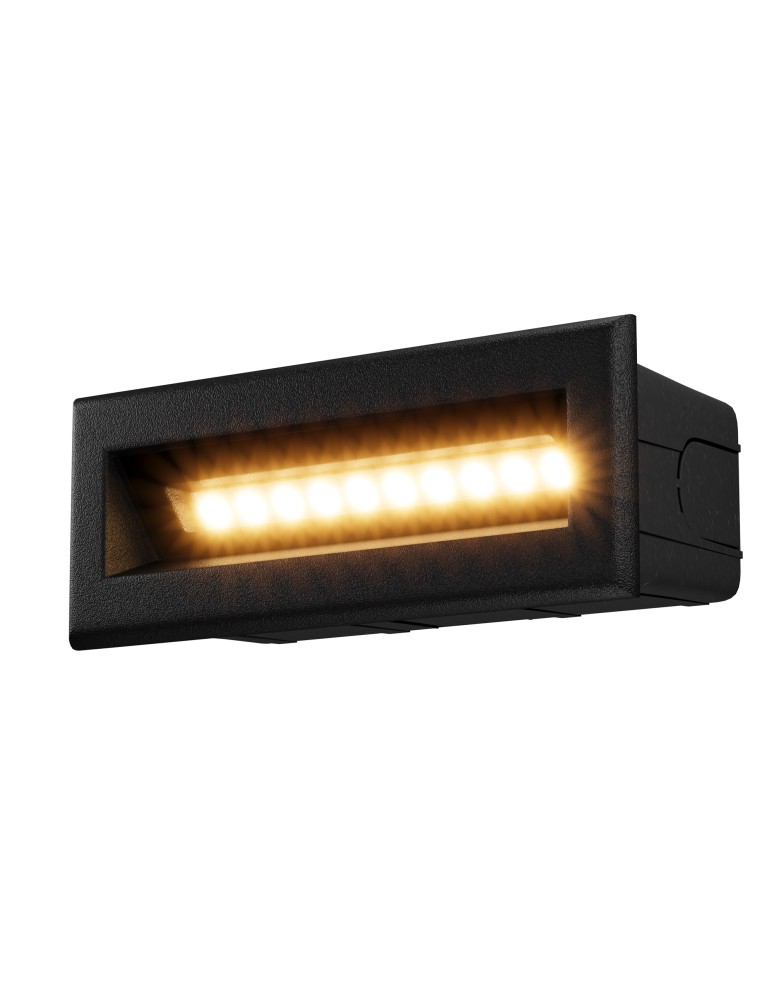 Maytoni Zewnętrzna Bosca Oświetlenie Schodów/Scieżek LED 5W 400lm 3000K IP65 Black O045SL-L5B3K Maytoni Zewnętrzna Bosca Oświetlenie Schodów/Scieżek LED 5W 400lm 3000K IP65 Black O045SL-L5B3K